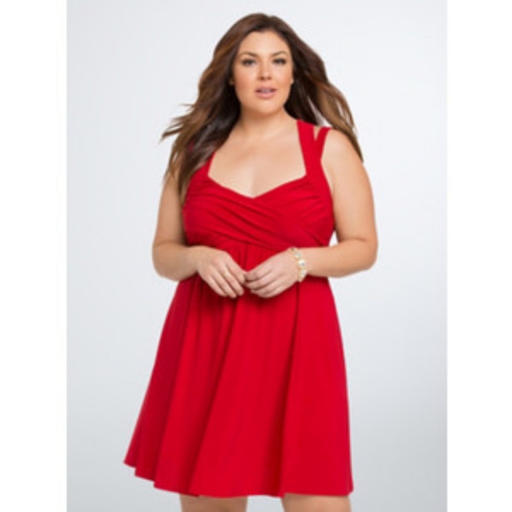 Torrid baby doll crisscross dress